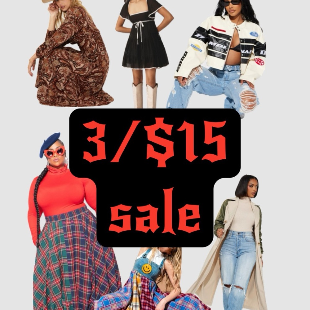 COME SHOP MY 3/$15 SALE